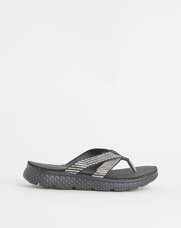 Cushion Walk Crystal Toe Post Sandals E Fit