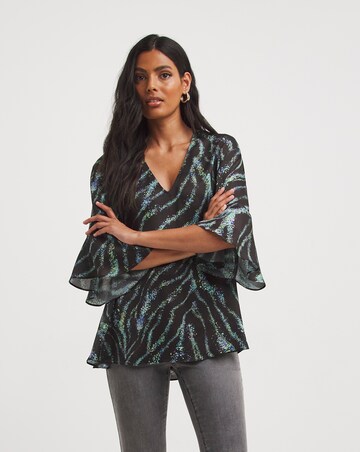 Joanna Hope Tie Neck Blouse