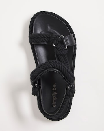 Lucy Rope Chunky Sandal - Extra Wide Fit (EEE)