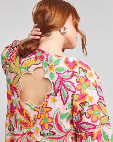 Native Youth Botanical Flower Mini Dress