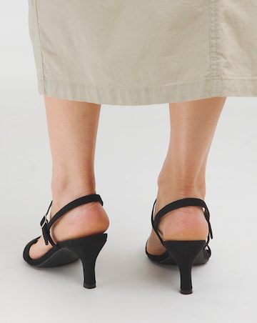 Dora Barely There Classic Kitten Heel Sandal - Extra Wide Fit (EEE)