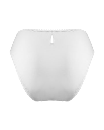 Pour Moi Swoon Broderie Midi Brief White