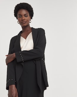 Religion Studded Waterfall Jacket