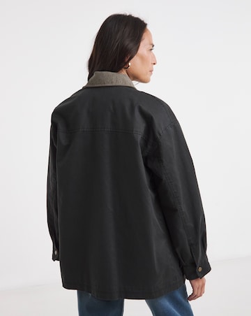 Charcoal Relaxed Waxed Jacket