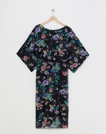 Joanna Hope Printed Batwing Midi Dress