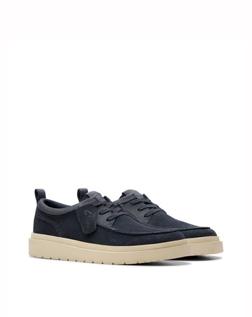 Clarks Polden Moc Shoe - Navy Suede