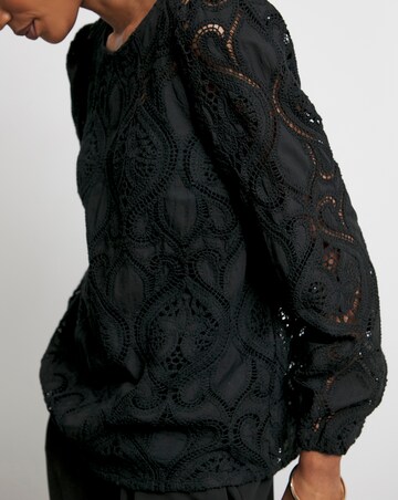 Joanna Hope Premium Broderie Blouse