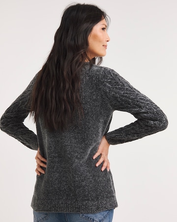 Julipa Chenille Mixed Cable Jumper