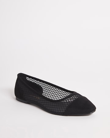 Cecily Net Ballerina Shoes Wide Fit