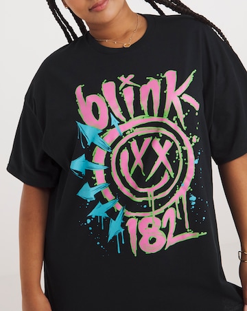 Black Blink 182 License Tee