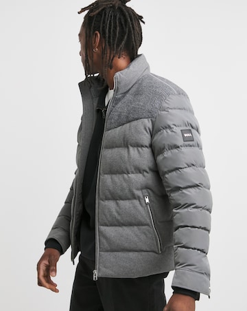 BOSS Grey Padded Jacket