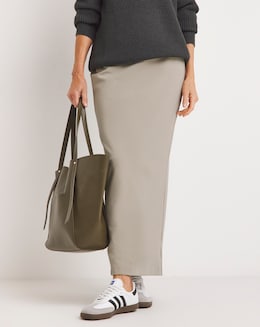 Ponte Maxi Pencil Skirt