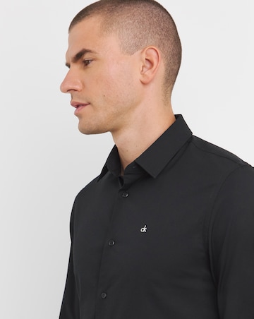 Calvin Klein Classic Poplin Stretch Shirt Black
