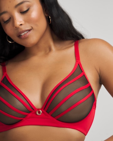 Simply Be Sexy Sheer Mesh Plunge Bra