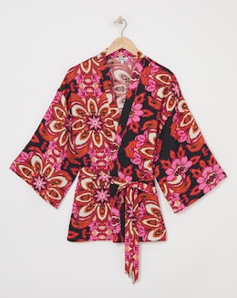 Ro&amp;Zo Moroccan Rose Kimono