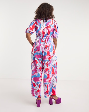 Twisted Wunder Puff Sleeve Buttercup Jumpsuit