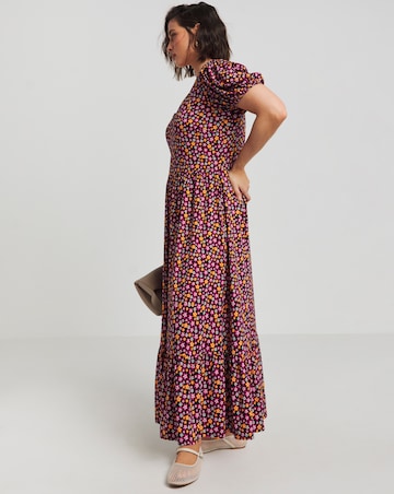 Simply Be Ditsy Print Supersoft Jersey Floral Maxi Dress
