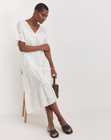 Broderie Smock Dress