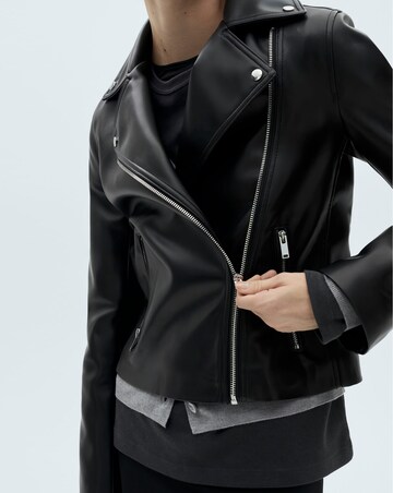 Mango Liz Faux Leather Biker Jacket