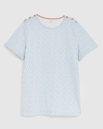Julipa Pure Cotton Button Shoulder T-Shirt