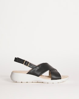 Cushion Walk Off White Crossover Sandal -Extra Wide Fit (EEE)