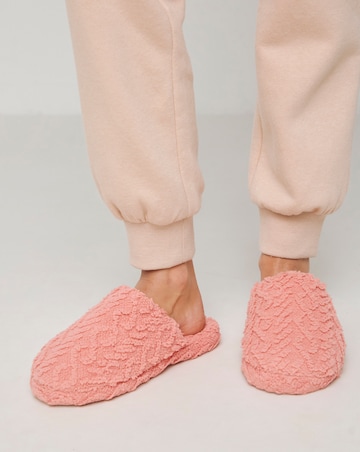 Garnet Patterned Mule Slipper - Extra Wide Fit (EEE)