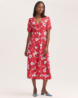 Finery London Button Up Floral Dress