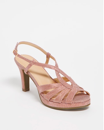 Joanna Hope Crossover Platform Sandal E Fit