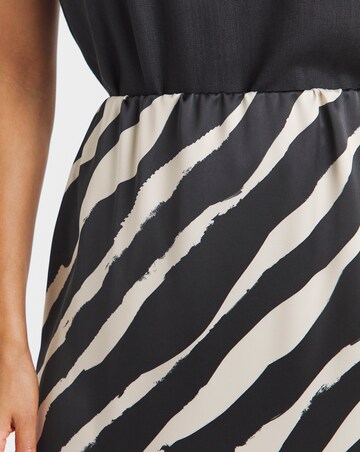 Simply Be Stripe Satin Maxi Skirt