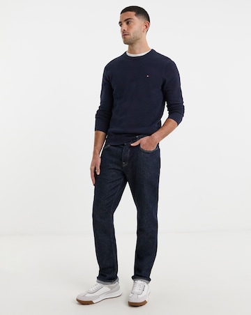 Tommy Hilfiger Essential Structure Crew Neck Jumper - Navy
