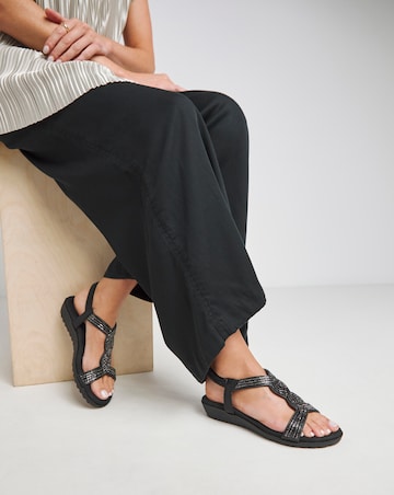 Peace Diamante Comfort Sandal - Wide Fit (E)