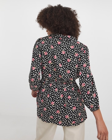 Multi Floral Button Front Shirt