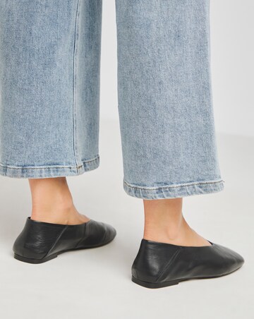 Primrose Soft Leather High Cut Ballerina Extra Wide EEE Fit