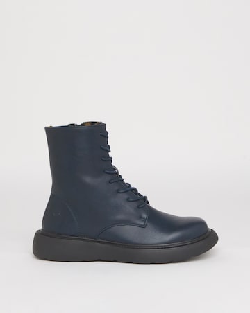 Heavenly Feet Fern Lace Up Chunky Boot Wide Fit