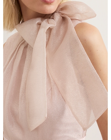 Phase Eight Stephy Shimmer Tie Neck Jumpsuit