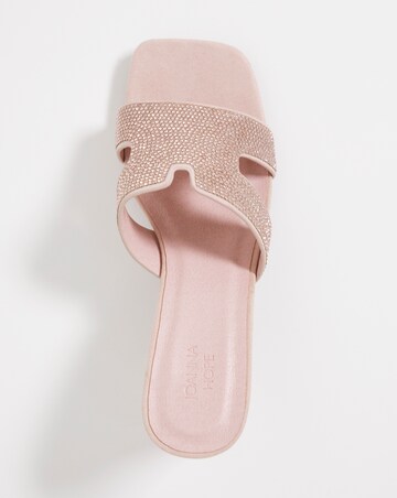 Joanna Hope Diamante Block Heel Sandal - Extra Wide Fit (EEE)