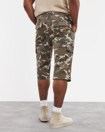 3/4 Length Twill Cargo Short