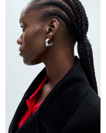 Mango Wool Coat with Tie Waist