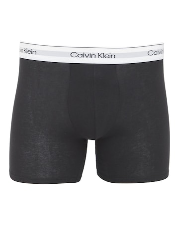 Calvin Klein Modern Cotton Stretch Boxer Brief 3 Pack - Blk/ Gry/ Wht