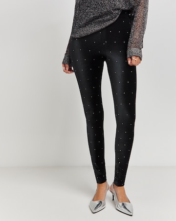Glitter Velour Leggings