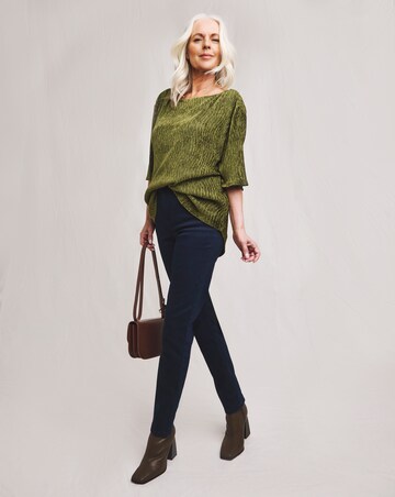 Julipa Crinkle Velour Longline Top