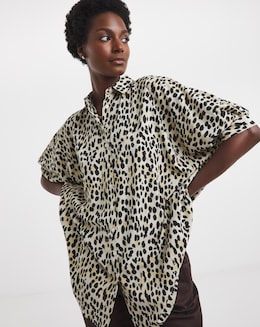 Printed Oversized Blouse