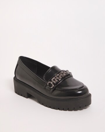 Dara Hardware Trim Loafer Shoes - Extra Wide Fit (EEE)