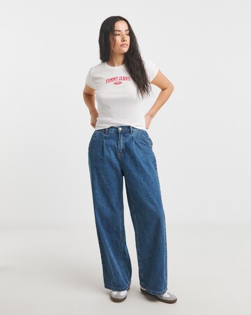 Tommy Jeans Slim Varsity Rib Tee Ext