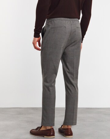 Tapered Check Smart Jogger Trouser