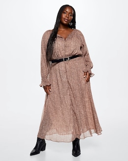 Mango Lagoon Animal Print Dress