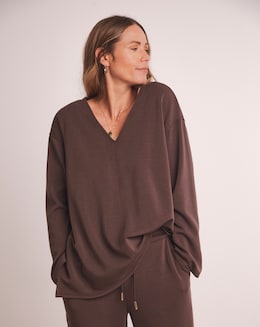 Anthology V Seam Detail Modal Sweat