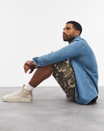 3/4 Length Twill Cargo Short