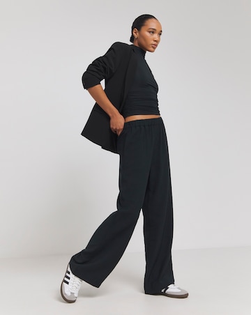 TALA 365 Ruched Side Mock Neck Top