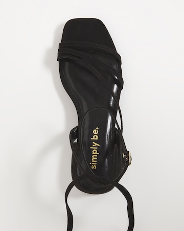Rosalina Strappy Multi Wear Flat Sandals - Wide Fit (E)